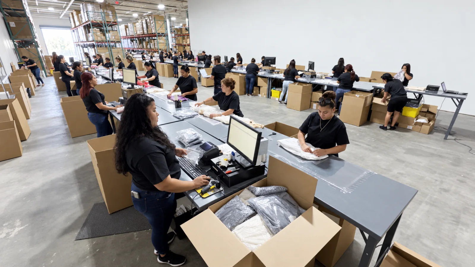 Das Team bei der Auftragsabwicklung im Fulfillment-Center in Las Vegas